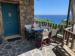 Erste Terrasse - Meer- und Bergblick, Stein-Villa 2, Mochlos